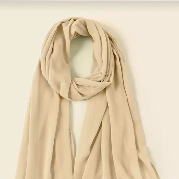 Khaki/tan chiffon hijab - Picture 2 of 3